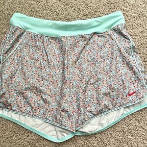 BOGO!! womens nike spotted print dri-fit shorts
